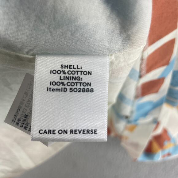 LL Bean Dress Cotton Flare Womens Colorful Size 8 Retro Pinup Knee - Picture 9 of 13